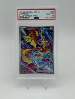 PSA 10 2024 Pokemon SCR-EN Zeraora Illustration Rare #151 GEM MINT 💥 - Image 1