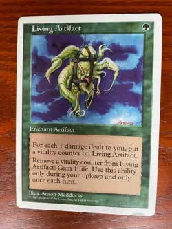 MTG Living Artifact SINGLE USED EXCELLENT CONDITION SEE PHOTOS - Image 1