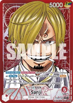 Sanji (Alternate Art) [PRB-01 - PRB01-001] - NM [Foil] TCG One Piece - Image 1