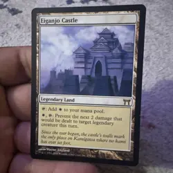Eiganjo Castle Champions of Kamigawa MTG Rare Legendary Land Magic CHK LP - Image 1