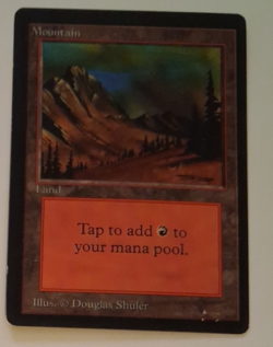 Mountain HP MTG Magic the Gathering Beta Basic Land (B) - Image 1