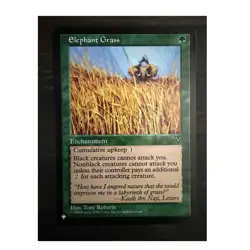 Wizards MTG Elephant Grass The List Enchantment Regular Uncommon Green 1996 NM - Image 1