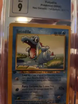 Totodile - 81/111 - CGC 9 - 1st Edition - Neo Genesis - Pokemon - PSA - Image 2