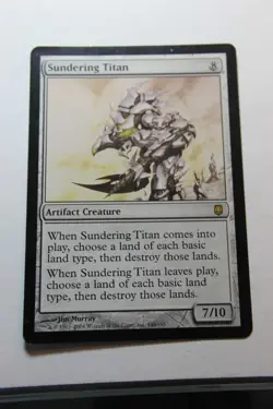 MTG Sundering Titan x1- -Darksteel-Lightly Played - Image 1