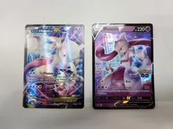 Lot Pokemon TCG Mewtwo EX XY125 Black Star Promo & SWSH 223 - Image 1