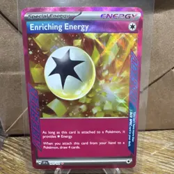 Pokemon Enriching Energy Special Energy Ace SPEC Rare Holo Card 191/191 SV08 - Image 1