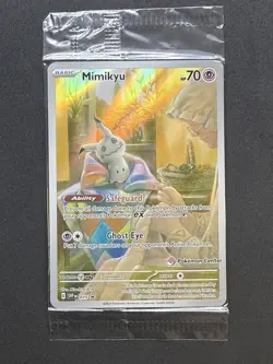 *SEALED* Mimikyu 075 - Paldean Fates Pokemon Center Promo STAMPED Pokemon TCG - Image 1