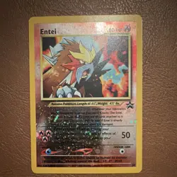 Pokemon Entei Wotc Promo Reverse Holo Promo 34/53 Basic 80 HP English 2001 - Image 1