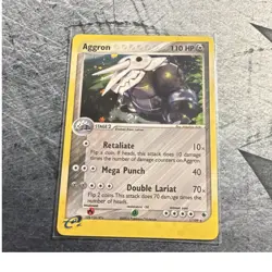 Pokemon TCG Aggron Holo Rare Card 17/109 EX Ruby & Sapphire 2003 110 HP Vintage - Image 1