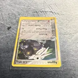 Pokemon TCG Aggron Holo Rare Card 17/109 EX Ruby & Sapphire 2003 110 HP Vintage - Image 4