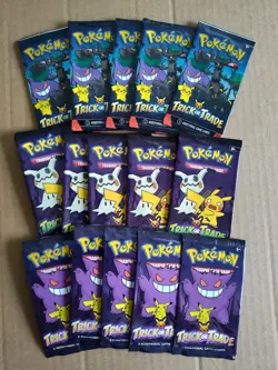 15 Packs Pokemon Trick or Trade Booster Packs 2022 2023 & 2024 Halloween Cards - Image 3