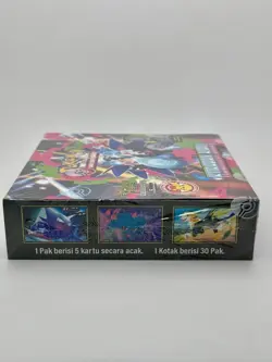 Pokemon TCG Kobaran Biru (Blue Blaze) Indonesian Sealed Booster Box Evolusi Mega - Image 3