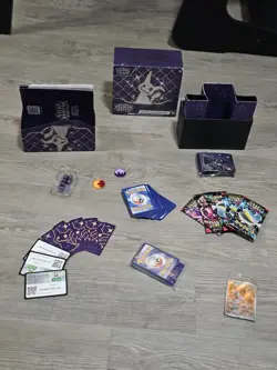 Pokemon Scarlet & Violet Paldean Fates Elite Trainer Box Mimikyu English Purple - Image 3
