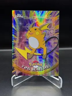 2000 TOPPS CHROME POKEMON T.V. SPECTRA #26 RAICHU - Image 1