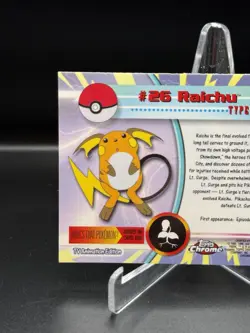 2000 TOPPS CHROME POKEMON T.V. SPECTRA #26 RAICHU - Image 5