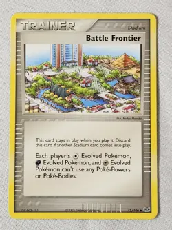 Played (LP) Battle Frontier - Non-Holo #75 Emerald Pokemon TCG - Image 1