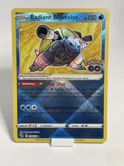 Pokemon tcg Set of 3 Pokemon GO Radiant Blastoise/Eevee/Venusuar Mint/NearMint!! - Image 1