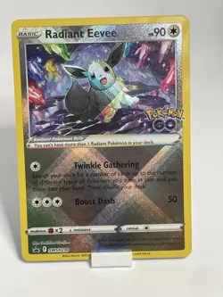 Pokemon tcg Set of 3 Pokemon GO Radiant Blastoise/Eevee/Venusuar Mint/NearMint!! - Image 3