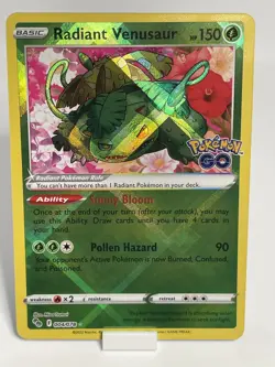 Pokemon tcg Set of 3 Pokemon GO Radiant Blastoise/Eevee/Venusuar Mint/NearMint!! - Image 5