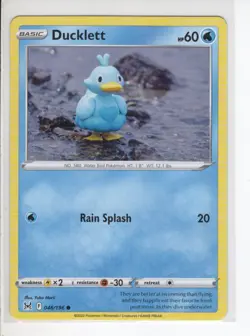 DUCKLETT LOST ORIGINS SET POKEMON CARD 046/196 VG - Image 1