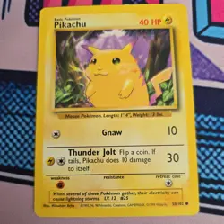 Pikachu 058/102 Base Set Regular 1999 Pokemon card - Image 1