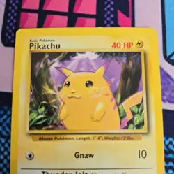 Pikachu 058/102 Base Set Regular 1999 Pokemon card - Image 2