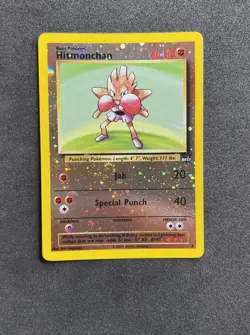 Pokemon Hitmonchan Best of Game *LP #2 Reverse Holo 2002 Promo Base Set Art - Image 3