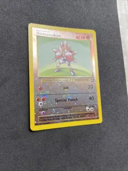 Pokemon Hitmonchan Best of Game *LP #2 Reverse Holo 2002 Promo Base Set Art - Image 4