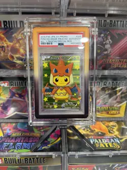 Pokemon Poncho-Wearing Pikachu M Charizard Y JPN FA Promo 208/XY-P PSA AUTHENTIC - Image 1