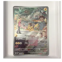 Pikachu 173/165 SV 151 Illustration Rare Holo Pokemon TCG English - Image 1
