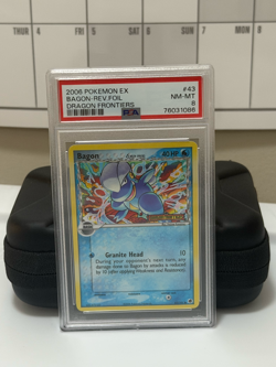 2006 Pokemon EX Dragon Frontiers Bagon 43/101 Stamped PSA 8 - Image 1