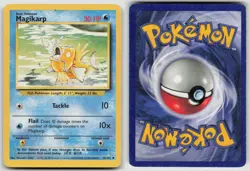 Magikarp 35/102 Uncommon Base Set Unlimited Pokemon LP - Image 3