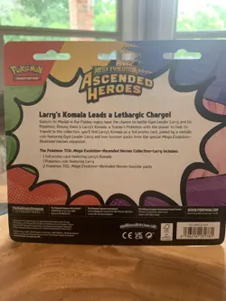 Pokemon TCG Ascended Heroes 2-Pack Blister Larry's Komala (Factory Sealed) - Image 2