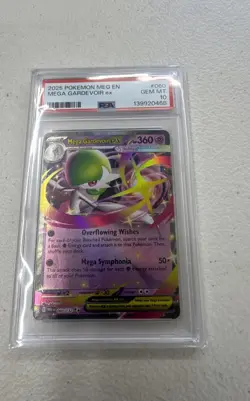 2025 POKEMON MEG EN-MEGA EVOLUTION #060 MEGA GARDEVOIR EX PSA 10 - Image 1