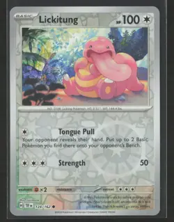 Lickitung SV05: Temporal Forces #124/162 Reverse Holo Pokemon TCG - Image 1