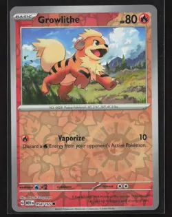 Growlithe #058/165 SV: Scarlet & Violet 151 Reverse Holo Pokemon TCG NM/M - Image 1