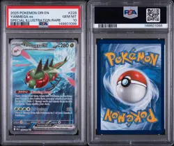 2025 POKEMON DRI EN-DESTINED RIVALS SPECIAL ILLUSTRATION RARE YANMEGA EX PSA 10 - Image 3