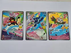 Pokemon TCG Rowlet Litten Popplio MEP 045 044 043 First Partner Promos - Image 1