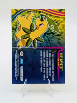Topps Pokemon Johto Series Blue Logo: Bayleef #153 - NM - Image 2