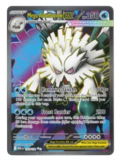Mega Abomasnow ex 157/132 Ultra Rare Mega Evolution Pokemon Near Mint - Image 1