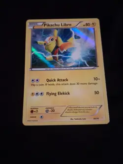 Pokemon TCG Pikachu Libre XY Trainer Kit 30/30 Holo Promo 2016 - Image 1