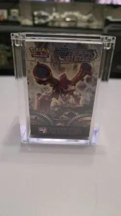 Pokemon sun & moon steam siege Booster Bundle Brand New Sealed & acrylic - Image 1