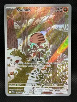 NM Swinub 165/159 Journey Together Illustration Rare POKEMON 2025 - Image 1
