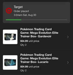 Pokemon TCG Mega Evolution Elite Trainer Box (x2) Lucario + Gardevoir PRESALE - Image 2