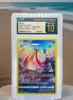 Pokemon Milotic Silver Tempest Trainer Gallery Holo Full Art CGC 10 Pristine 🌊 - Image 1