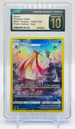 Pokemon Milotic Silver Tempest Trainer Gallery Holo Full Art CGC 10 Pristine 🌊 - Image 2
