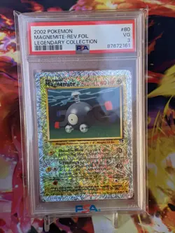 Pokemon Legendary Collection Reverse Holo Magnemite #80/110 PSA 3 VG - Image 1