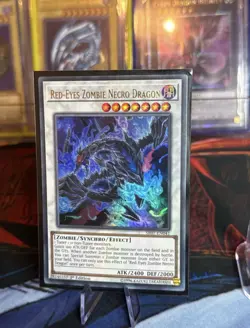 Yu-Gi-Oh Red-Eyes Zombie Necro Dragon Ultra Rare 1st Edition SR07-EN041 - Image 3