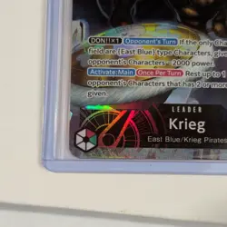 Bandai Krieg Leader East Blue OP15-001 Holo 5000 Power One Piece CCG - Image 5