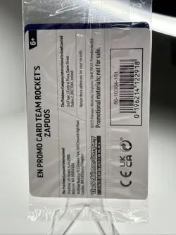 Team Rocket’s Zapdos GameStop Stamped Destined Rival Black Star Promo SEALED - Image 2